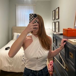 STAUD White Kai Top (Size Small)